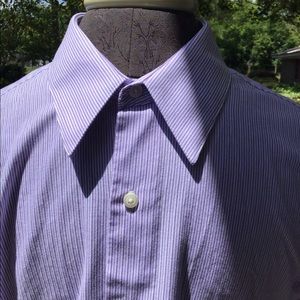 Men’s Van Heusen Lt Purple L/S Dress Shirt, 16 1/2